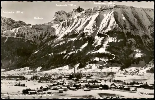 Ansichtskarte Pfronten (Allgäu) Blick auf die Stadt im Winter 1958
