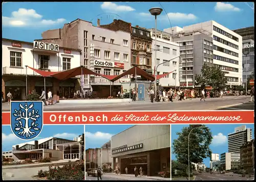 Ansichtskarte Offenbach (Main) Straße, Lederwarenmesse 1973