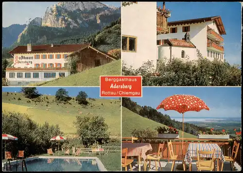 Ansichtskarte Rottau-Grassau Adersberg - MB Gasthaus 1968