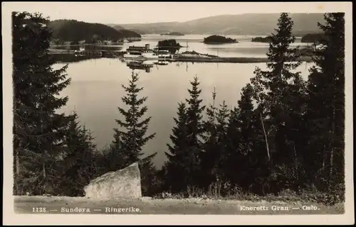 Postcard Sundøy Sundøya Ringerike. 1931