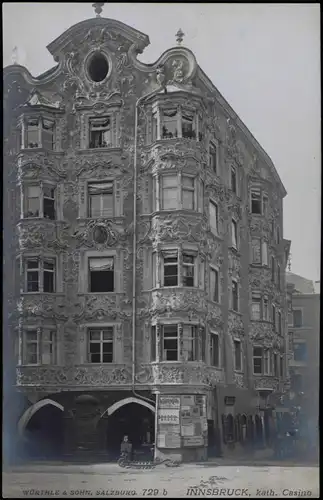 Ansichtskarte Innsbruck kath. Casino - Fotokarte 1926