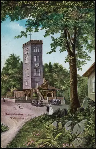 Neukirch (Lausitz) Oberneukirch  Valtenberg-Gasthaus, Künstlerkarte 1912