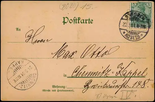 Ansichtskarte Litho AK Plagwitz-Leipzig Park, Plagwitzer Kirche 1901