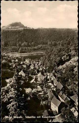 Ansichtskarte Schmilka Stadt mit Kaiserkrone 1963