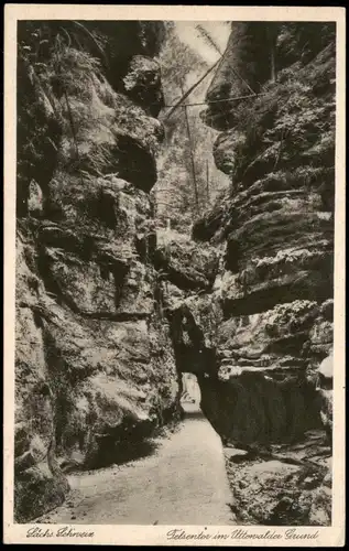 Ansichtskarte Wehlen Uttewalder Grund 1937