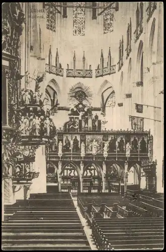 Ansichtskarte Lübeck Marienkirche 1911