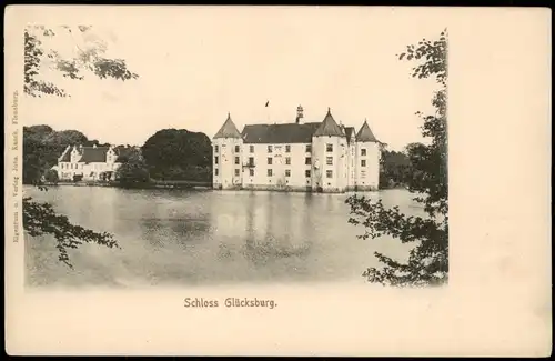 Glücksburg (Ostsee) Lyksborg Schloss Glücksburg, Wasserschloss, Castle 1900