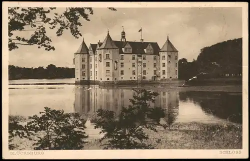 Glücksburg (Ostsee) Lyksborg Schloss Glücksburg Schloß Wasserschloss Castle 1925