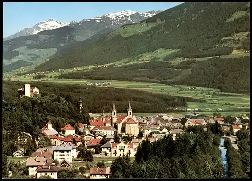 Cartoline Bruneck Pustertal Brunico Panorama-Ansicht 1990