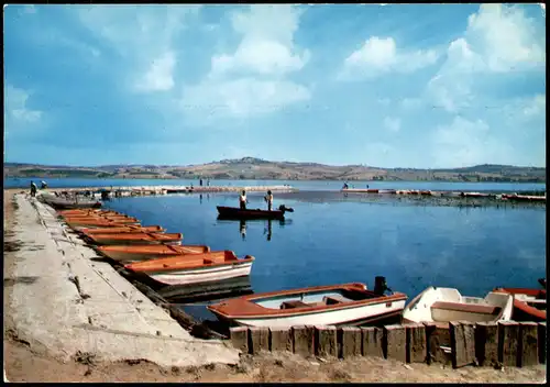 Cartoline Chiusi Lake See Lago Lac (Ortsansicht) 1980