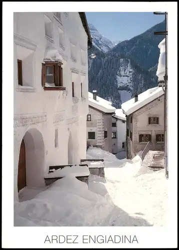 Ansichtskarte Ardez Verschneites ARDEZ ENGIADINA Winter Landschaft 1995