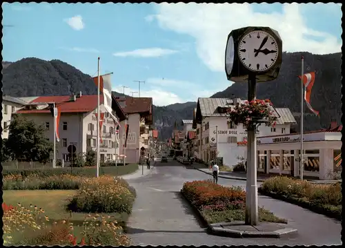 Ansichtskarte Wörgl Bahnhofstrasse, Gasthof Rose, Geschäfte 1975
