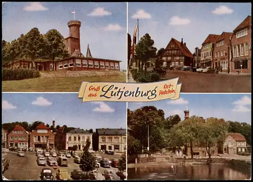 Ansichtskarte Lütjenburg Lüttenborg Markt, Straße, Restaurant 1986