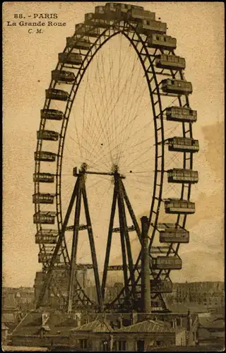 CPA Paris La Grande Roue - Riesenrad 1918