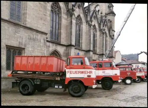 Feuerwehr IFA W 50 L/KC Schlauchwagen Fahrzeugausstellung Meiningen 2014