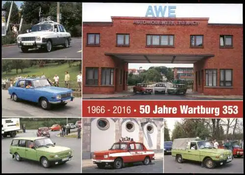 WARTBURG Mehrbild-AK u.a. Volkspolizei, Tourist, Feuerwehr uvm. 2000