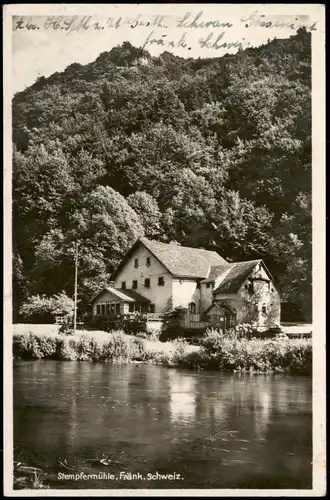 Ansichtskarte Gößweinstein Stempfermühle - Fotokarte 1938