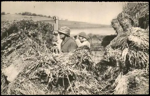 .Frankreich Militär Soldaten im Verhau Ski Militaria Francaise 1928