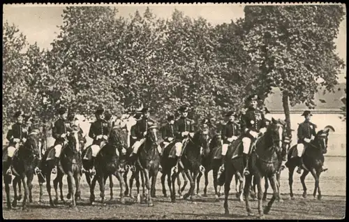 Militär Propaganda Soldatenleben: Reiter Kavallerie 1. Weltkrieg 1918