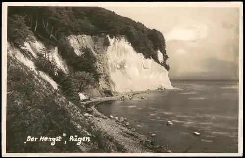 Ansichtskarte Stubbenkammer-Sassnitz Der Hengst, Rügen Kreidefelsen 1940
