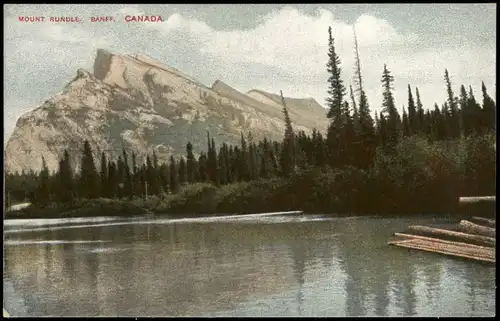 Postcard Kanada (allgemein) MOUNT RUNDLE BANFF CANADA 1910