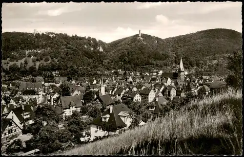 Ansichtskarte Geislingen an der Steige Panorama-Ansicht mit Helfenstein 1962