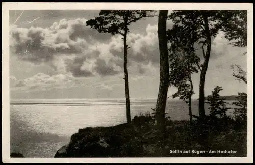 Ansichtskarte Sellin Umland-Ansicht Ostsee Hochufer Partie 1952