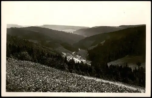 Ansichtskarte Fehrenbach Panorama-Ansicht Blick nach Heubach 1960