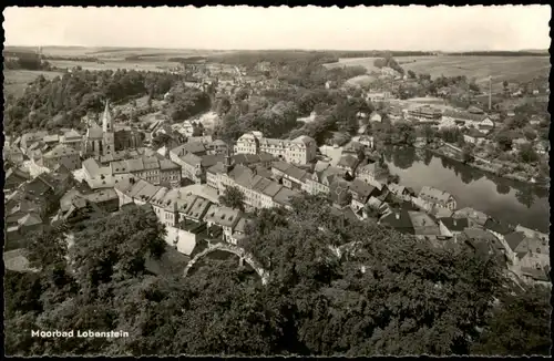 Ansichtskarte Bad Lobenstein Panorama-Ansicht zur DDR-Zeit 1964