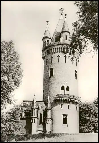 Ansichtskarte Babelsberg-Potsdam Partie am Park-Flatow Turm 1967