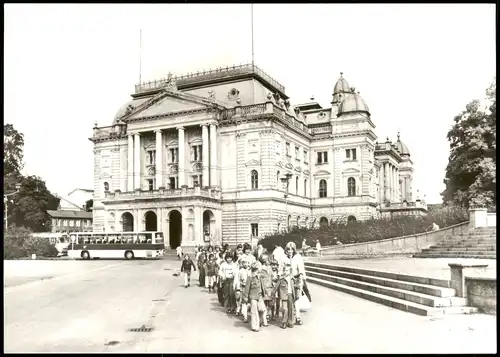 Ansichtskarte Schwerin Mecklenburgisches Staatstheater zur DDR-Zeit 1980