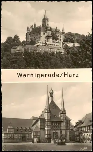 Ansichtskarte Wernigerode Schloss/Feudalmuseum - 2 Bild 1959