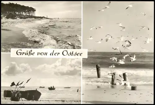 .Mecklenburg-Vorpommern Die Ostsee im Bezirk Rostock, DDR Mehrbildkarte 1972