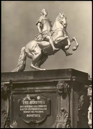 Innere Neustadt-Dresden Denkmal August des Starken (Der Goldene Reiter) 1967