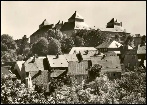 Ansichtskarte Augustusburg Erzgebirge Blick zum Schloss im Erzgebirge 1970