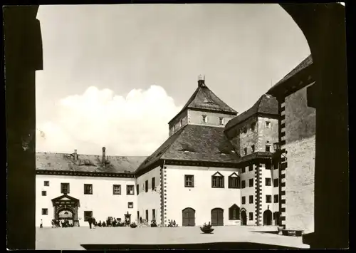 Augustusburg Erzgebirge Schloss Augustusburg Schloss Hof (Sammelkarte) 1970