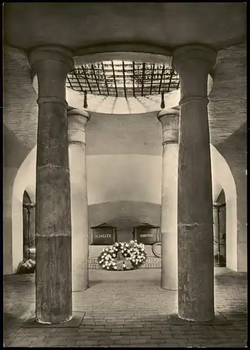 Ansichtskarte Weimar Goethe und Schiller Gruft DDR AK 1963