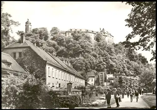 Ansichtskarte Greiz Blick zum Oberen Schloß 1974