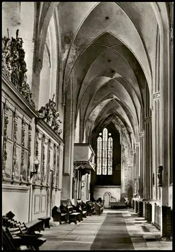 Ansichtskarte Greifswald Dom St. Nikolai Innenansicht zur DDR-Zeit 1972