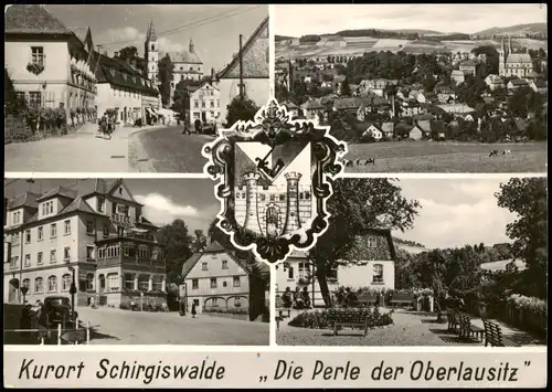 Schirgiswalde DDR Mehrbildkarte "Die Perle der Oberlausitz" 1964