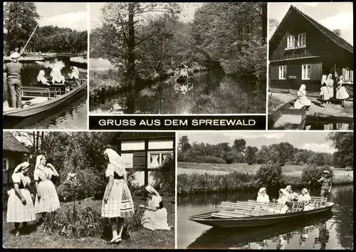 Brandenburg Gruss aus dem Spreewald, Wendische-Trachten Kahn 1979