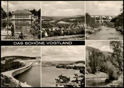 Ansichtskarte .Sachsen Sächsisches Vogtland DDR Mehrbildkarte div. Orte 1976