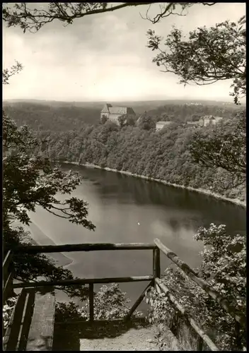 Ansichtskarte Burgkhammer-Burgk (Saale) Fernblick auf Schloss Burgk 1974