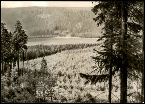 Scheibe-Alsbach Blick vom Sandberg zum Stausee Panorama-Ansicht 1973