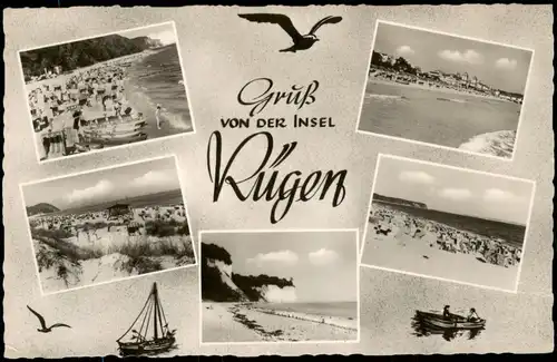 .Mecklenburg-Vorpommern Insel Rügen Strandansichten Mehrbild 1957