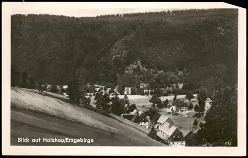 Holzhau-Rechenberg-Bienenmühle Panorama-Ansicht, Erzgebirge 1952