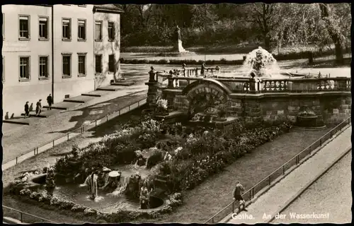 Ansichtskarte Gotha An der Wasserkunst zur DDR-Zeit 1961