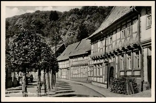 Ansichtskarte Stolberg (Harz) Partie in der Rittergasse 1956
