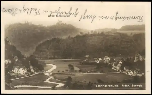 Behringersmühle-Gößweinstein Stadt und Schloß - Fotokarte 1927