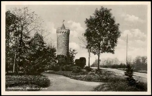 Ansichtskarte Aschersleben Westdorfer Warte 1960